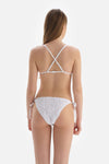 Beyaz Üçgen Küçük Bikini Üstü