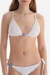 Beyaz Üçgen Küçük Bikini Üstü