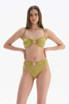 Fıstık Yeşili Straplez Bikini Üstü