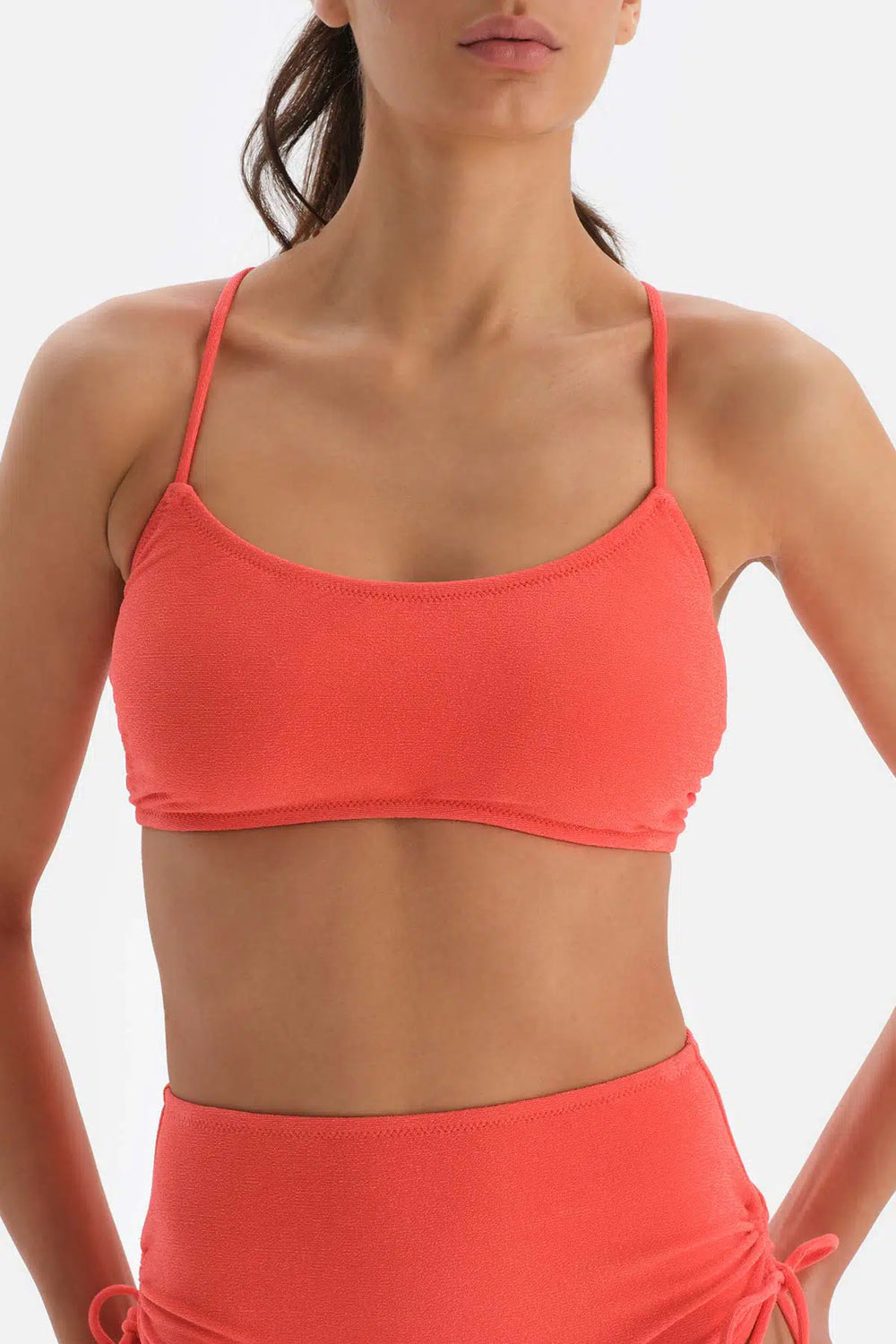 Turuncu Bralet Bikini Üstü