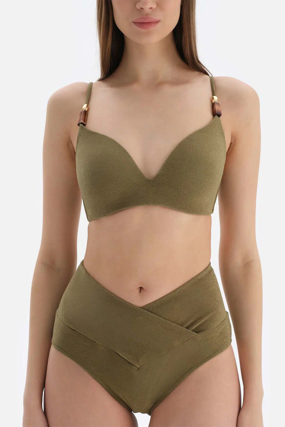 Yeşil Kaplı Bikini Üstü