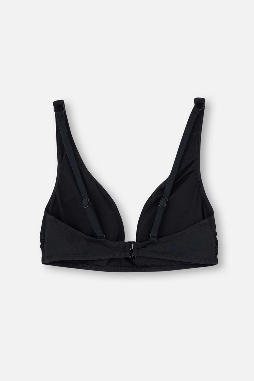 Siyah Üçgen Geniş V Tel Bikini Üstü