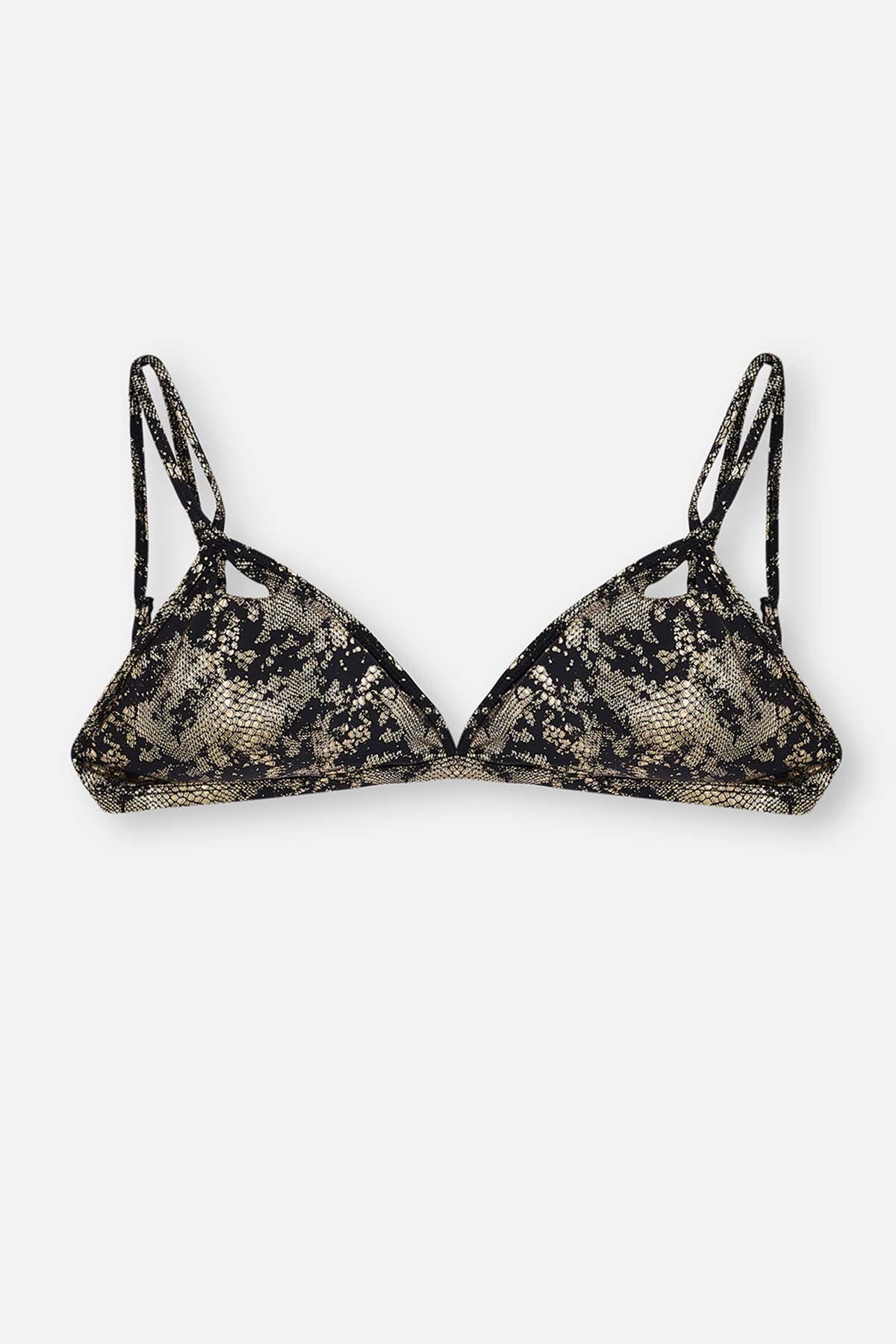 Siyah Üçgen Küçük Bikini Üstü