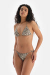 Kahve Üçgen Küçük Bikini Üstü