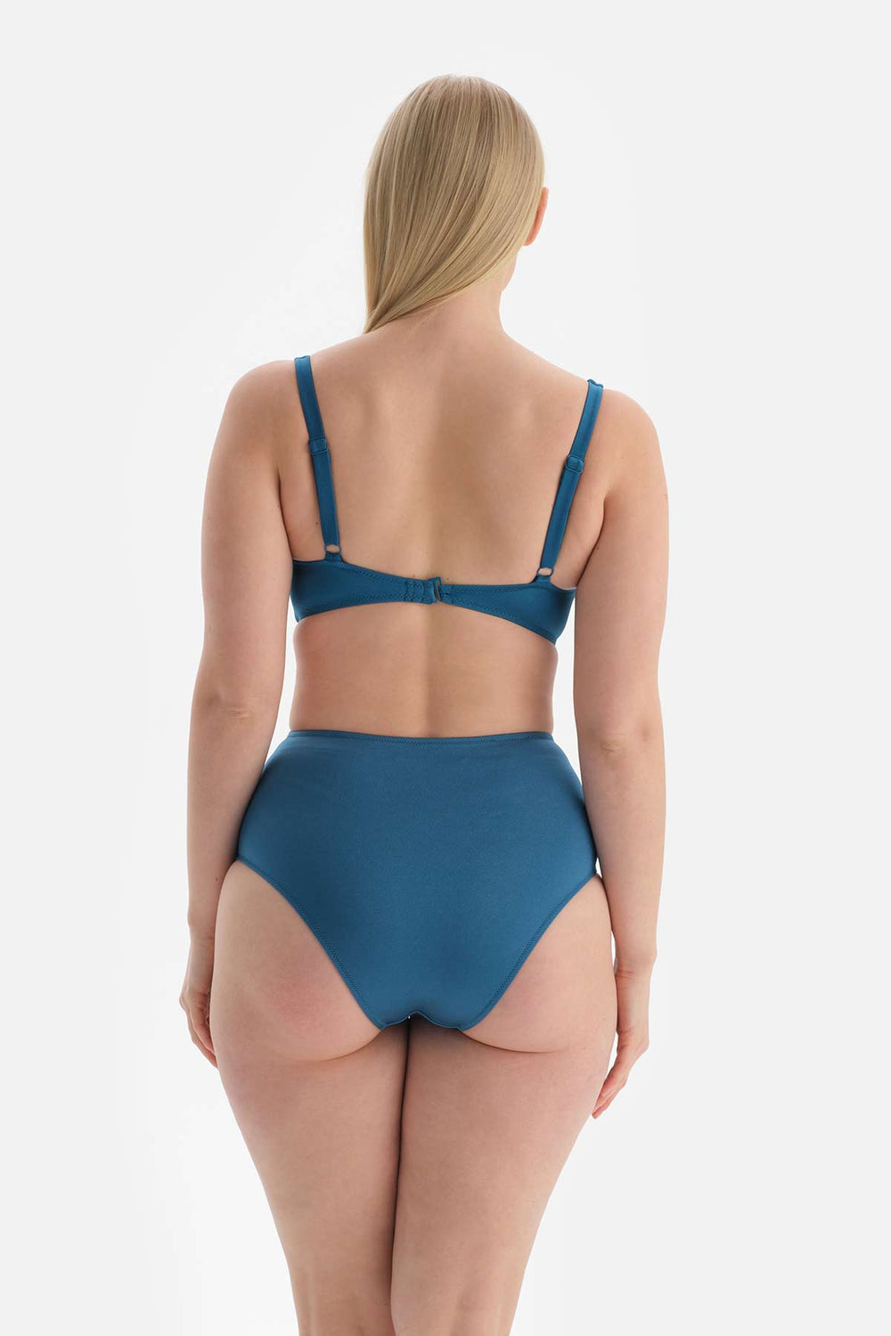 Petrol Yeşili i Korseli Toparlayıcı Bikini Üstü