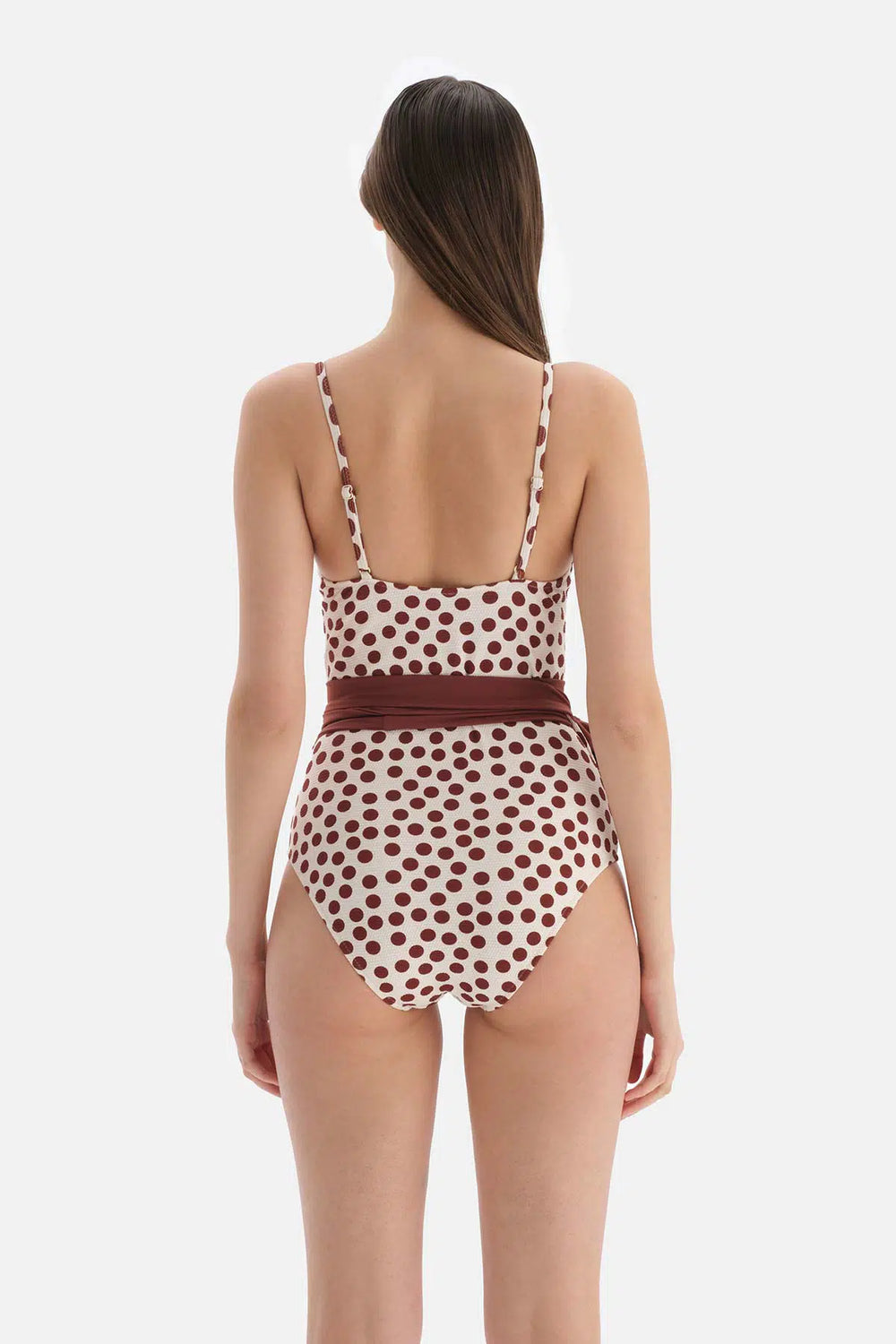 Kahve - Ekru Kaplı Mayo