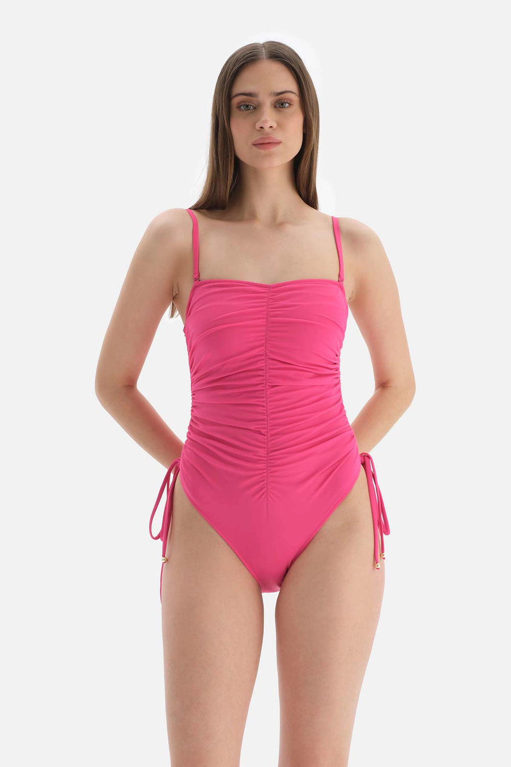 Fuşya Straplez Mayo