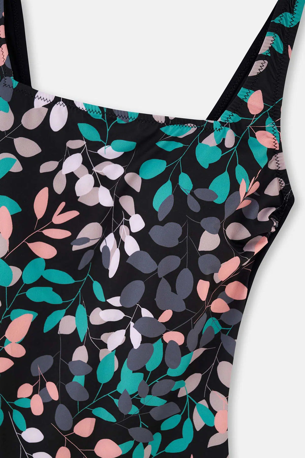 Siyah - Yeşil Korseli Toparlayıcı Mayo