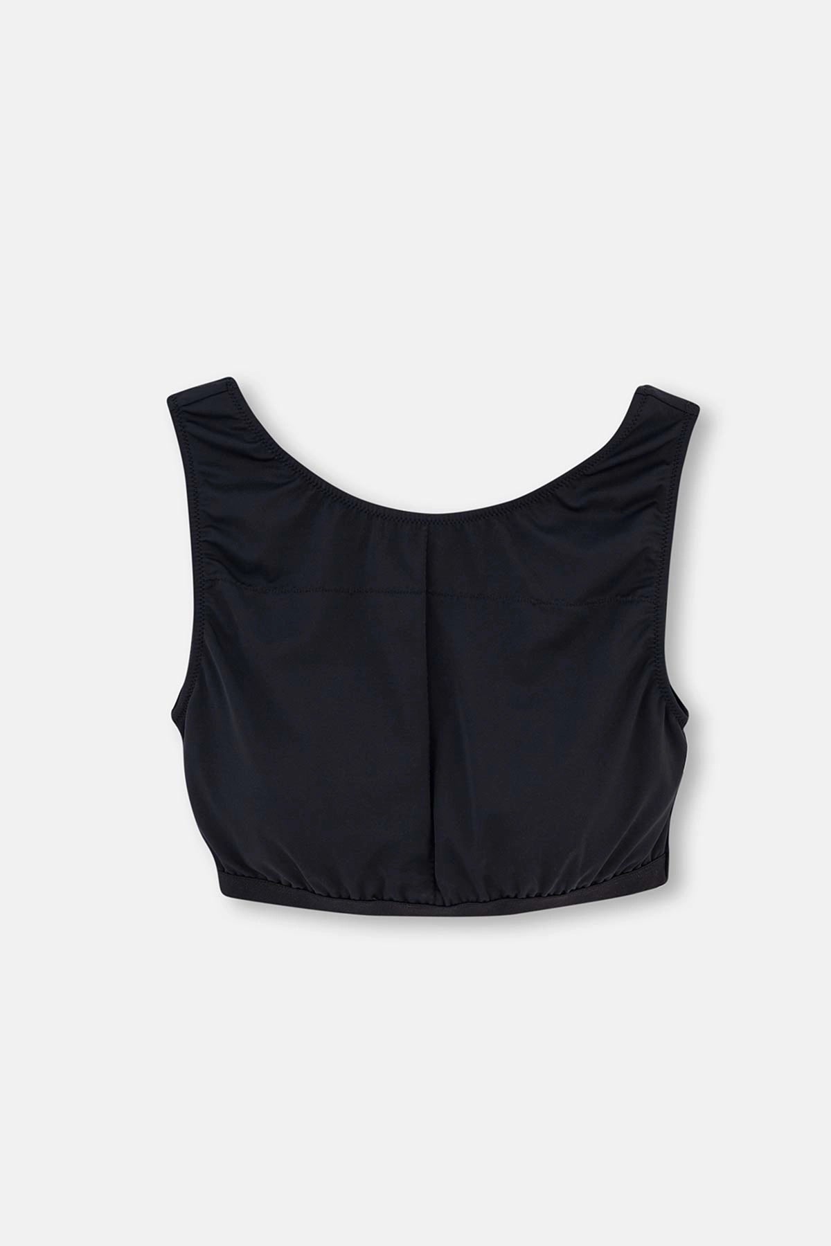 Siyah Uzun Kol 4 Parçalı Tesettür Mayo Seti