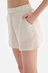 Bej Keten Şort
