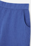 Mavi Keten Şort