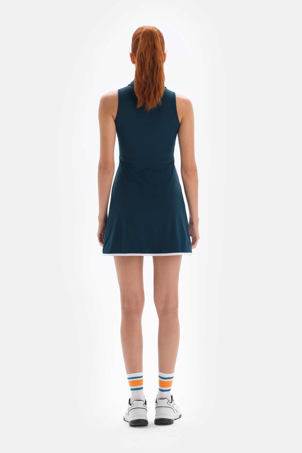 Petrol Dagi Active Petrol Kolsuz Polo Yakalı Elbise