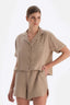 Bej Müslin Gömlek