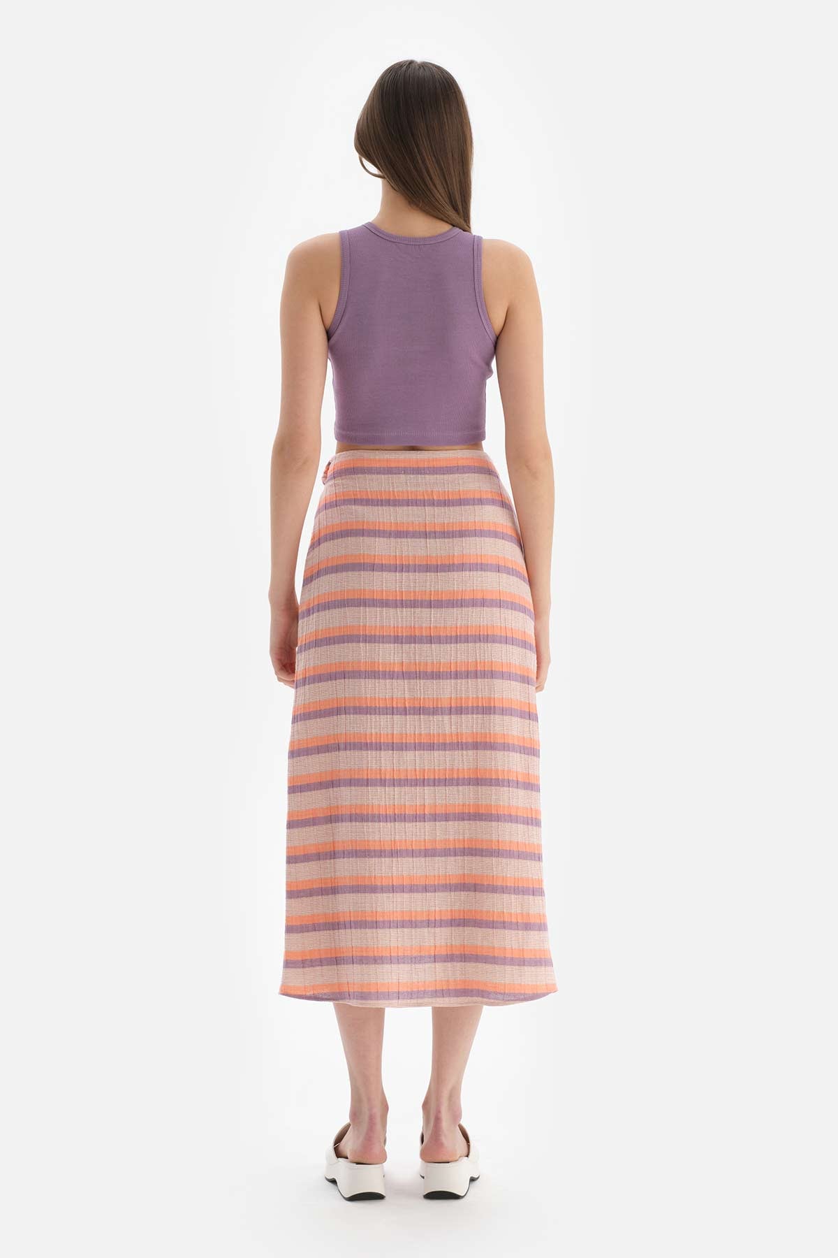 Lila Ribanalı Crop
