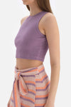 Lila Ribanalı Crop