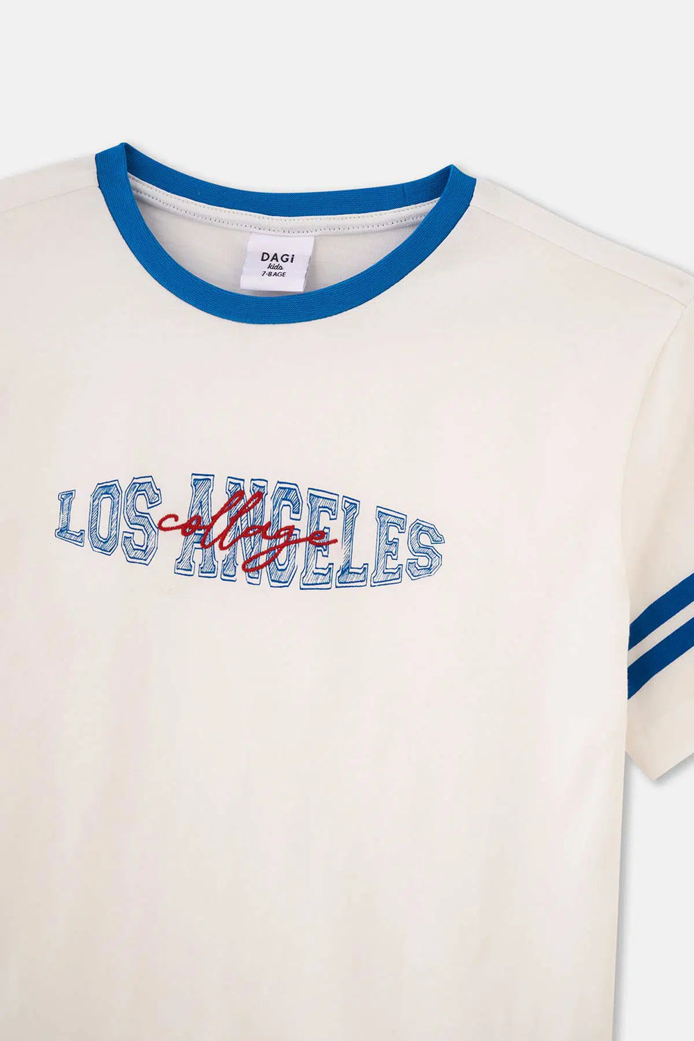 Beyaz Slogan Baskılı Kısa Kollu Unısex Tişört