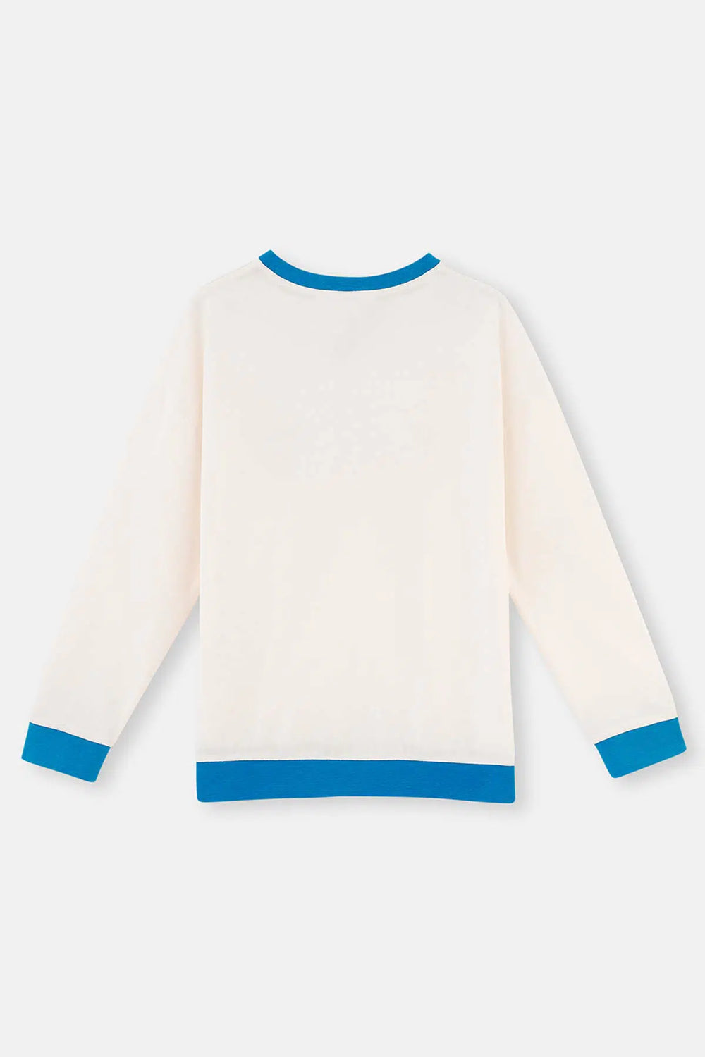 Ekru Mıckey Mouse Lisanslı Uzun Kollu Örme Pijama Takımı