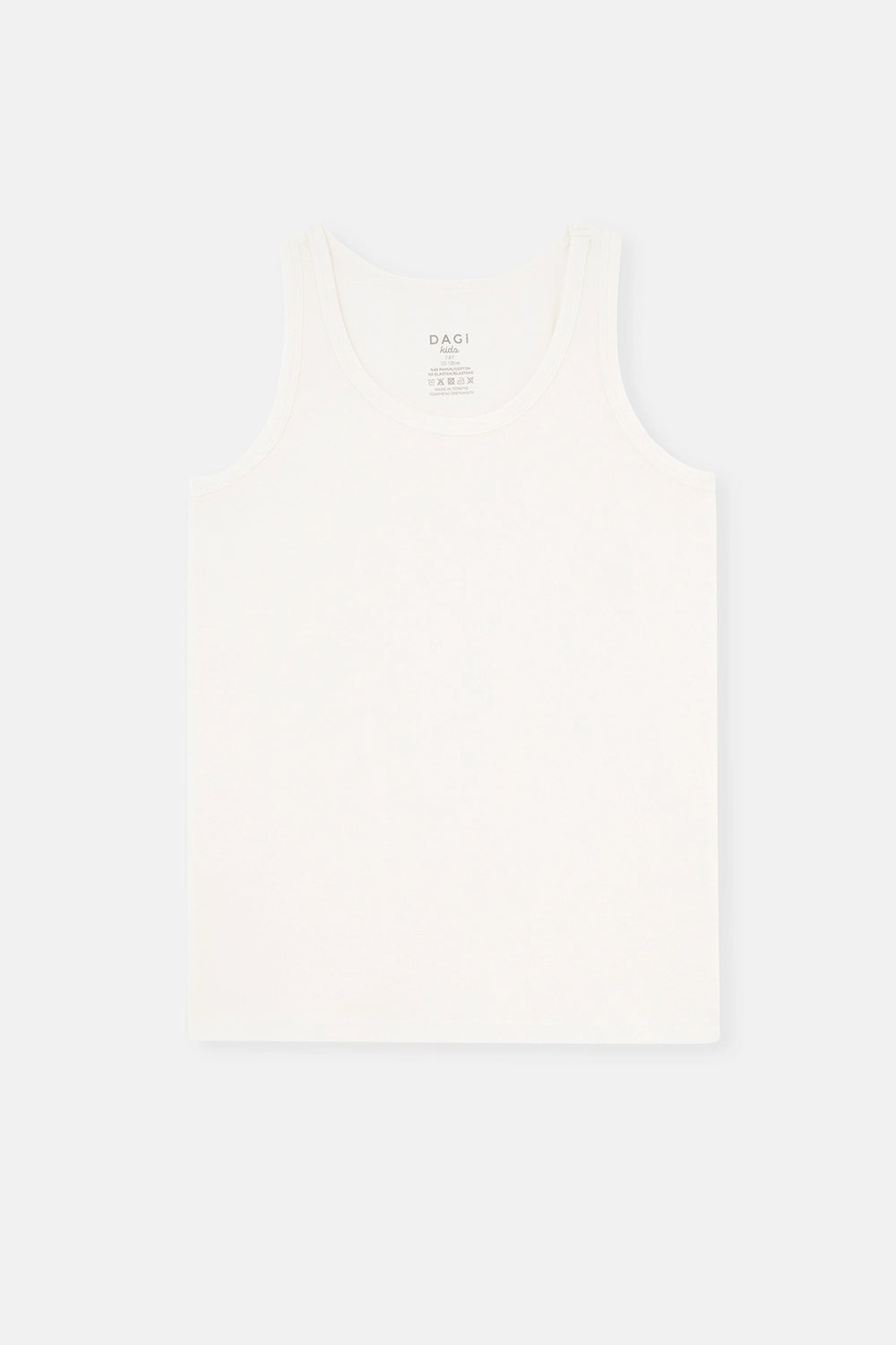 Beyaz-Siyah 2'Li Erkek Çocuk Pamuklu Atlet