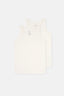 Beyaz 2'Li Erkek Çocuk Pamuklu Atlet