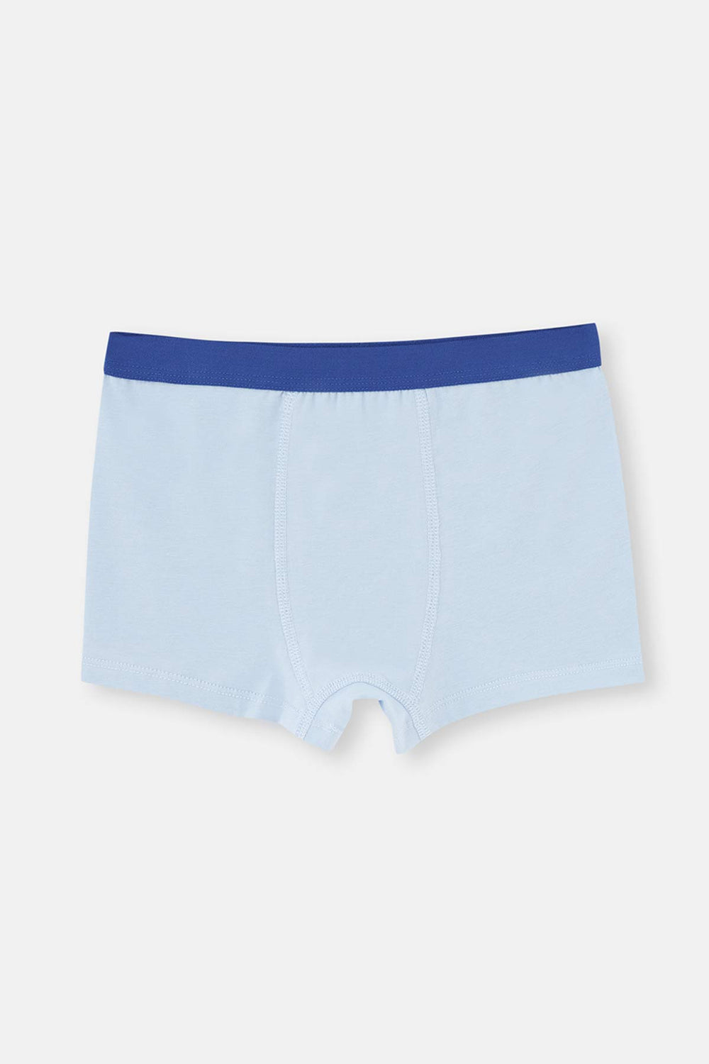 Mavi 2'Li Erkek Çocuk Pamuklu Boxer