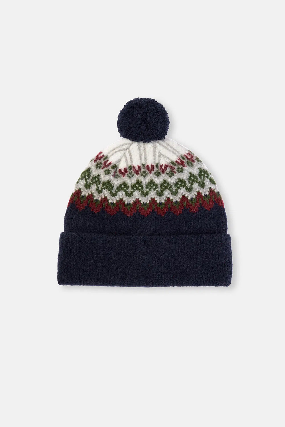 Multicolor Çocuk Etnik Desenli Ponponlu Bere