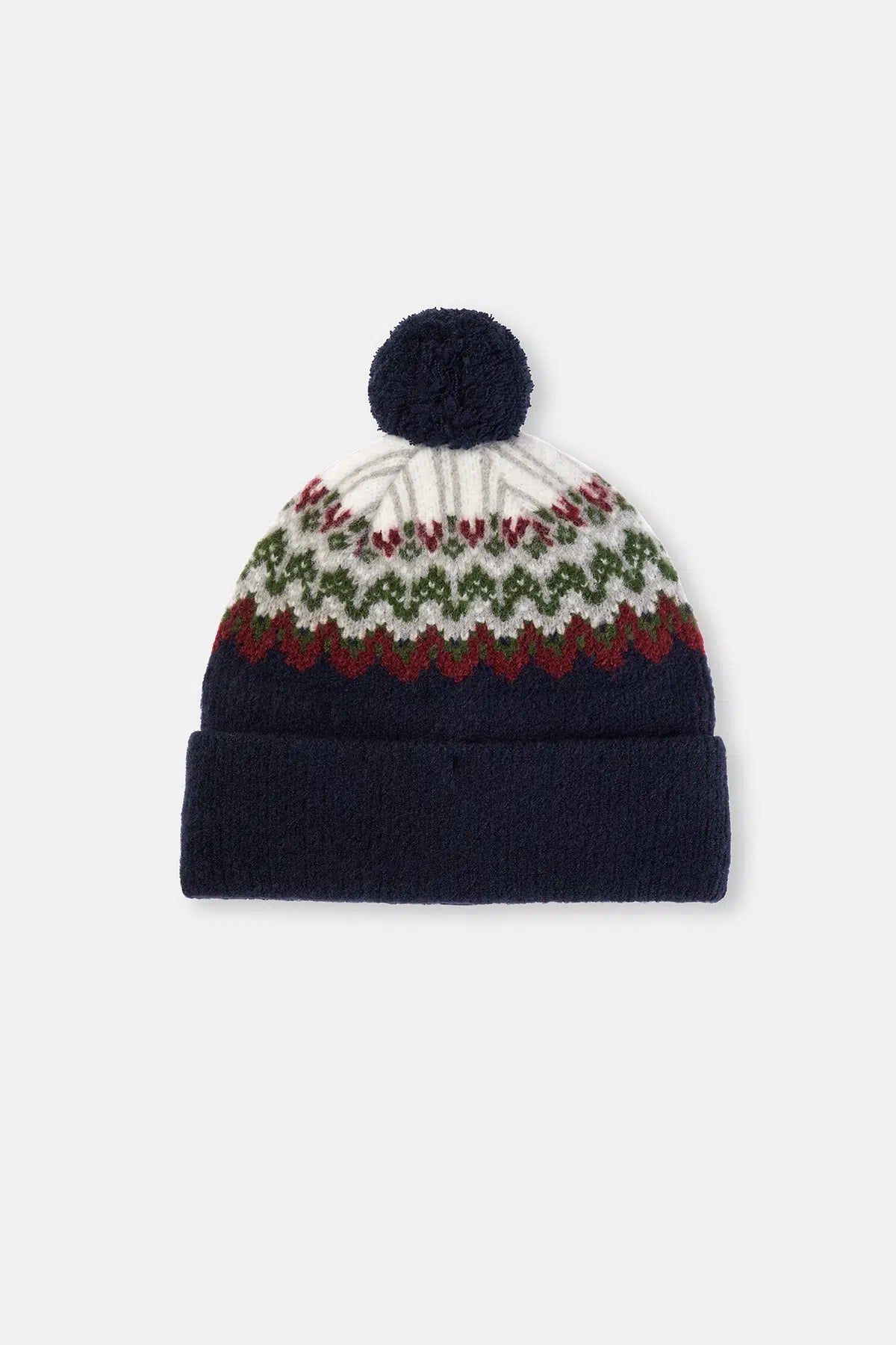 Multicolor Çocuk Etnik Desenli Ponponlu Bere