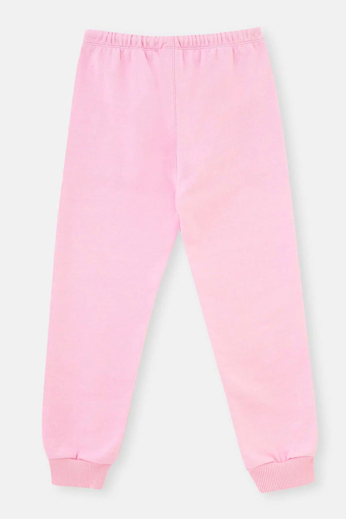 Pembe Barbie Baskılı Üç Iplik Eşofman Altı