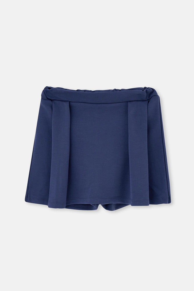 Lacivert Interlok Şort Etek