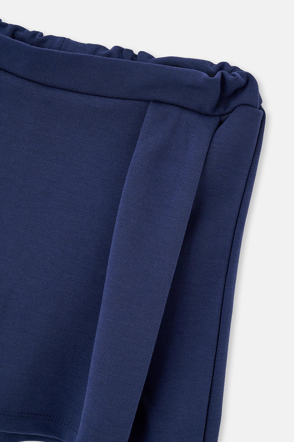 Lacivert Interlok Şort Etek