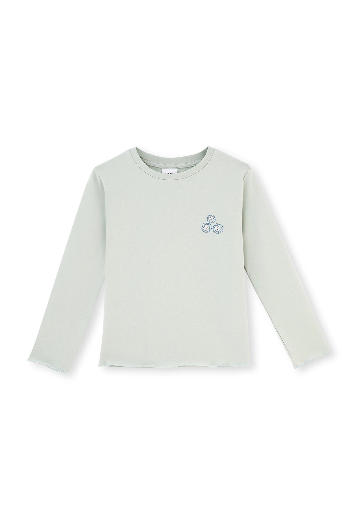 Yeşil Çiçek Baskı Detaylı Uzun Kollu Bisiklet Yaka Pijama Takımı