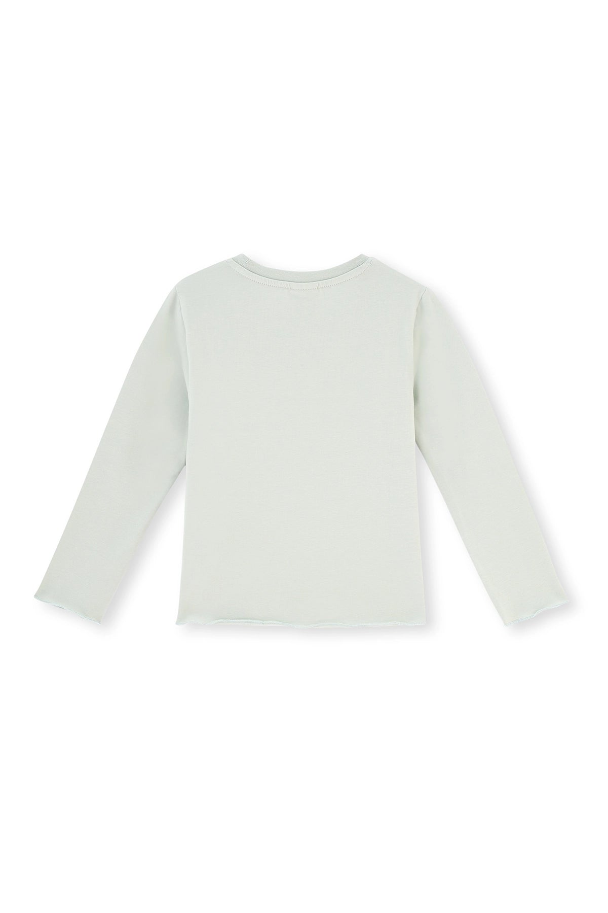 Yeşil Çiçek Baskı Detaylı Uzun Kollu Bisiklet Yaka Pijama Takımı