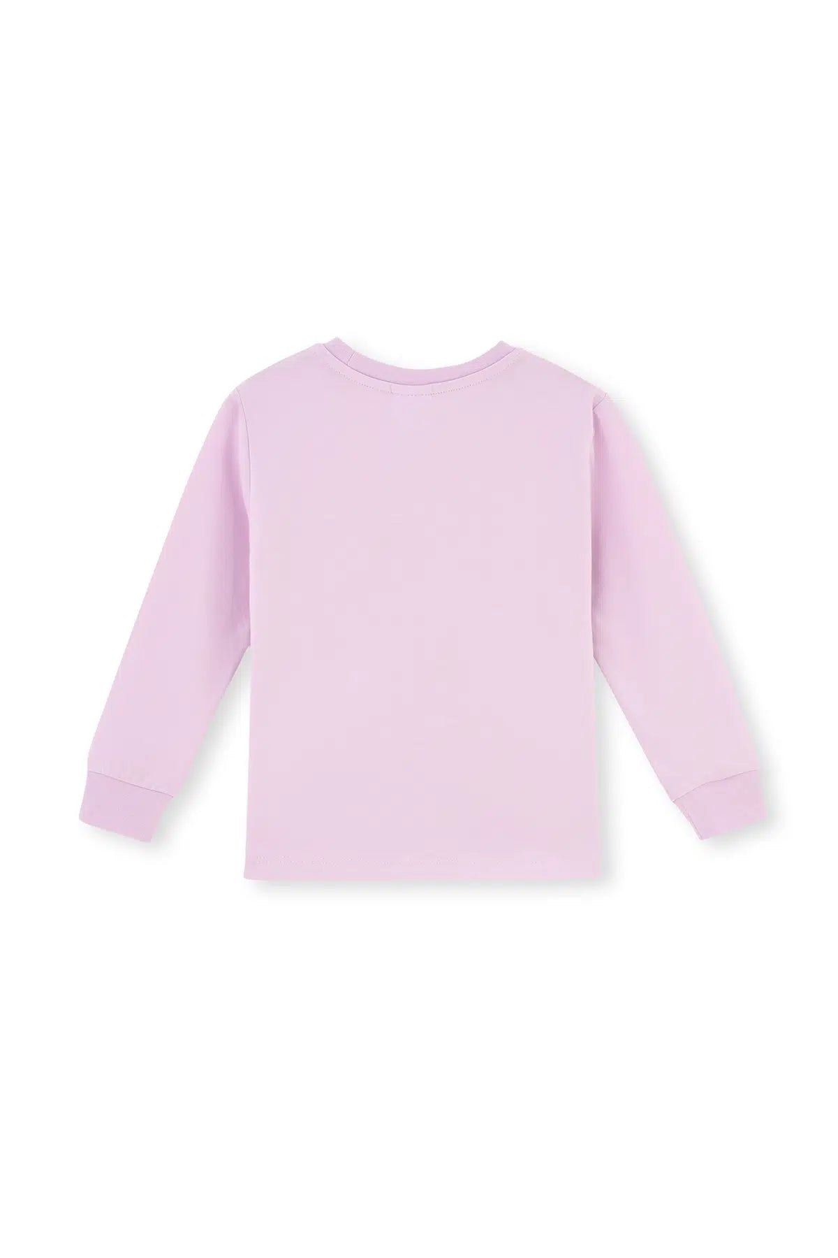 Lila Baskı Detaylı Uzun Kollu Pijama Takımı