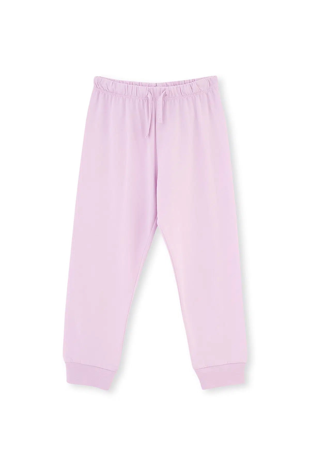 Lila Baskı Detaylı Uzun Kollu Pijama Takımı