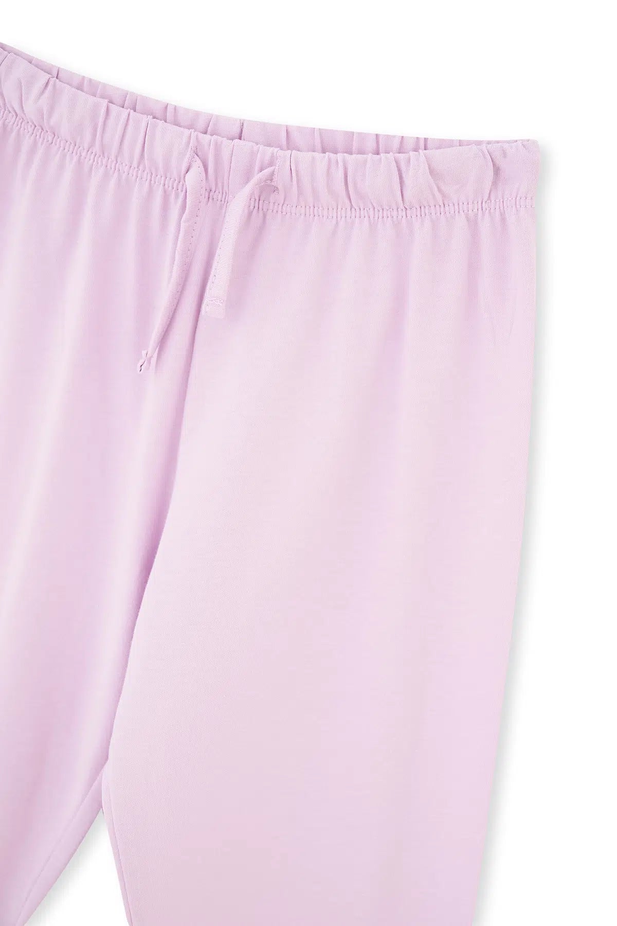 Lila Baskı Detaylı Uzun Kollu Pijama Takımı