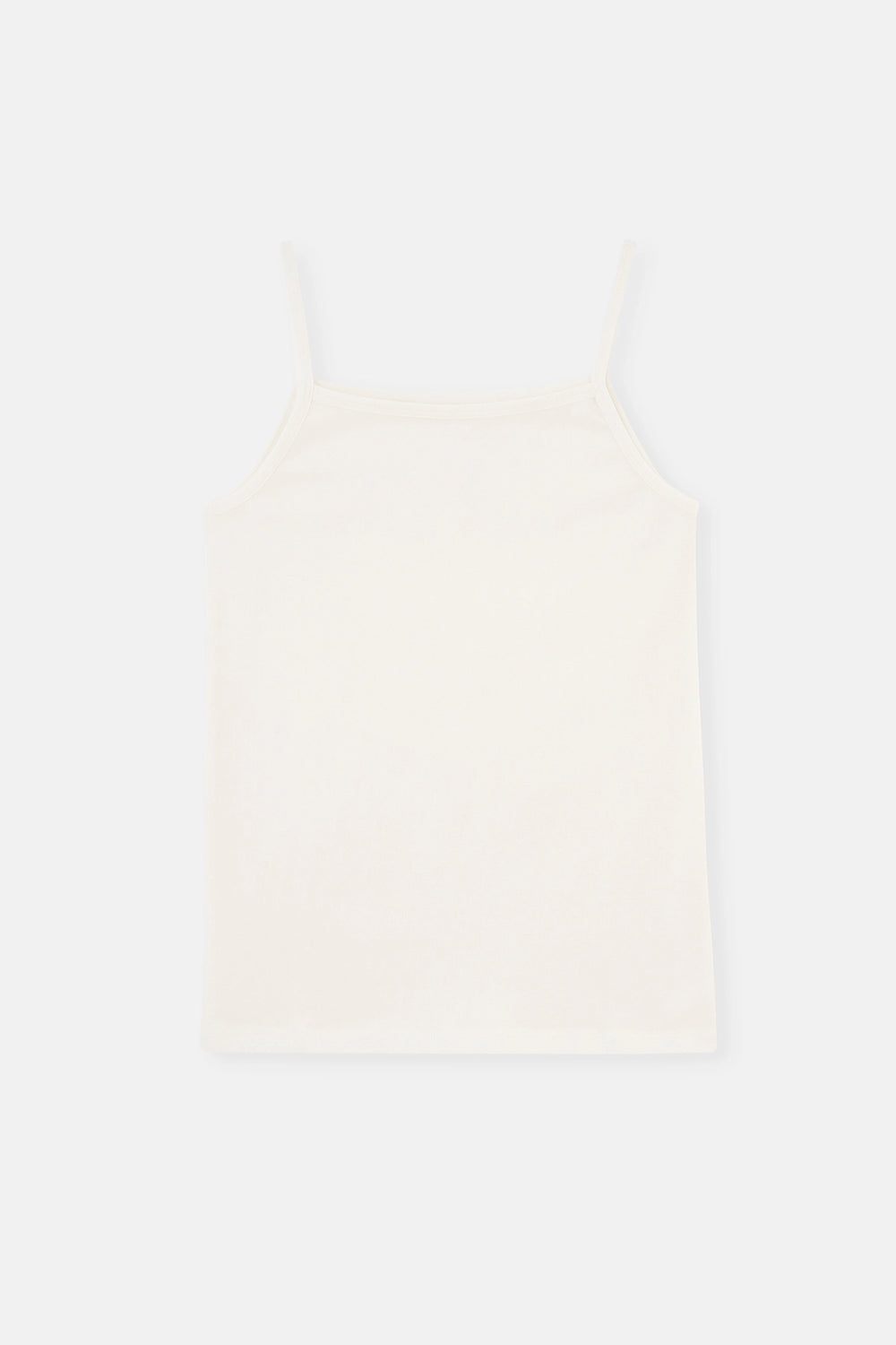 Beyaz 2'Li Kız Çocuk Pamuk Atlet