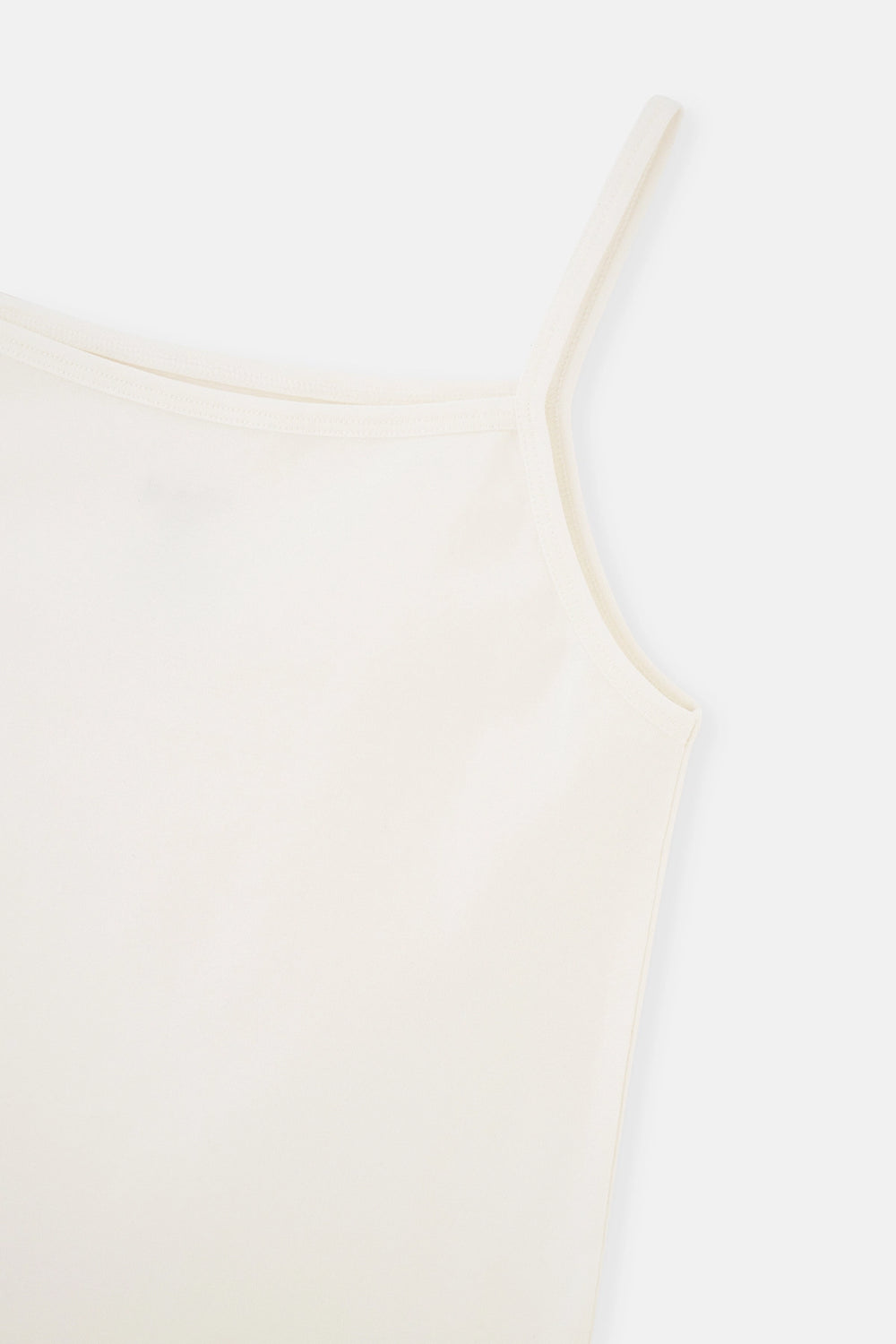 Beyaz 2'Li Kız Çocuk Pamuk Atlet