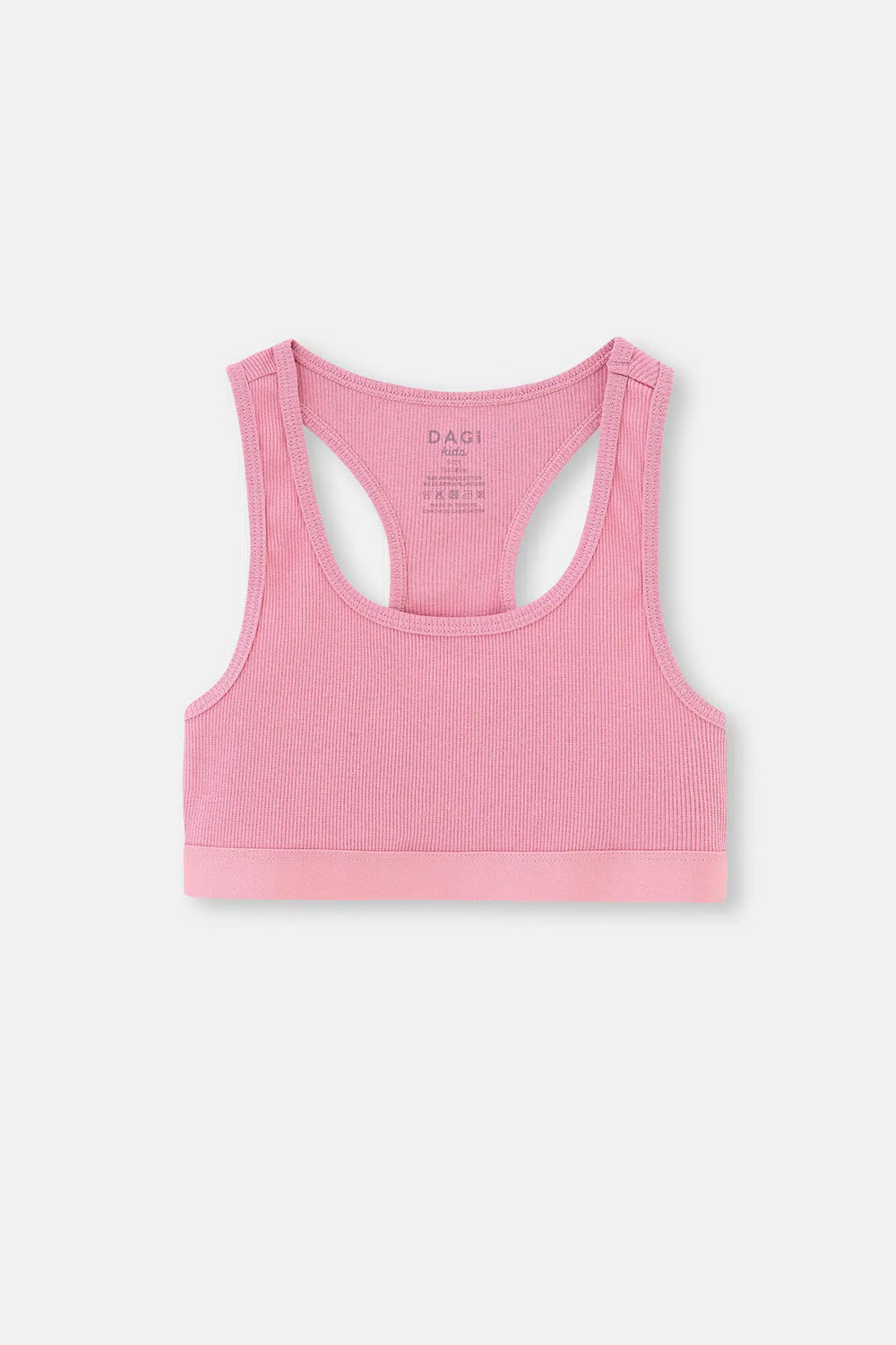 Ekru-Pudra 2'Li Kız Çocuk Pamuklu Kaşkorse Büstiyer