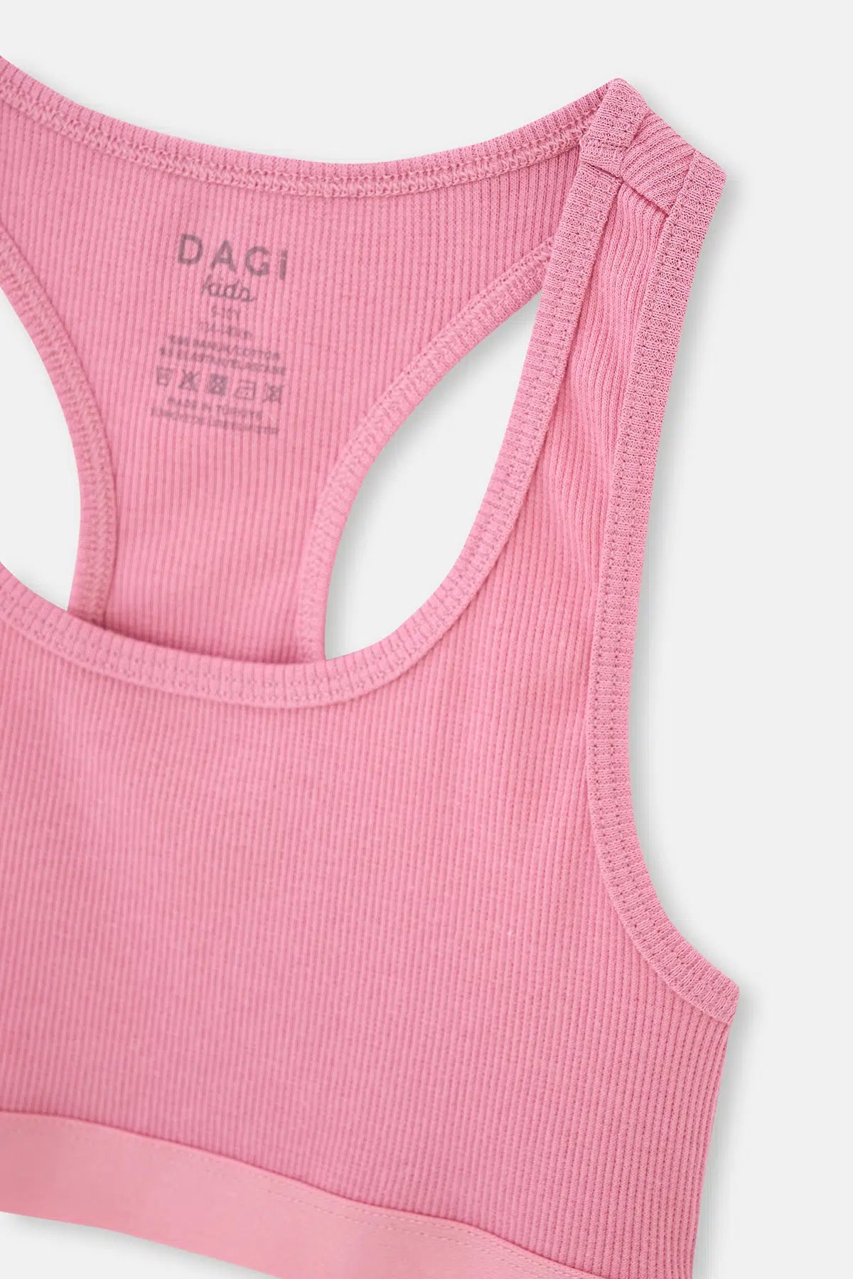 Ekru-Pudra 2'Li Kız Çocuk Pamuklu Kaşkorse Büstiyer