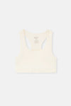 Ekru-Pudra 2'Li Kız Çocuk Pamuklu Kaşkorse Büstiyer