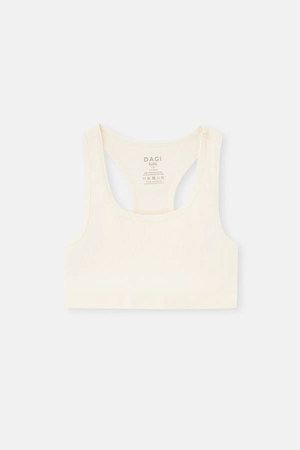 Ekru-Pudra 2'Li Kız Çocuk Pamuklu Kaşkorse Büstiyer