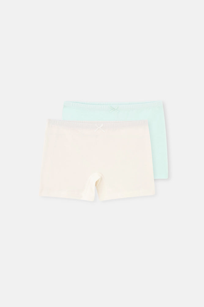 Multicolor 2'Li Kız Çocuk Boxer