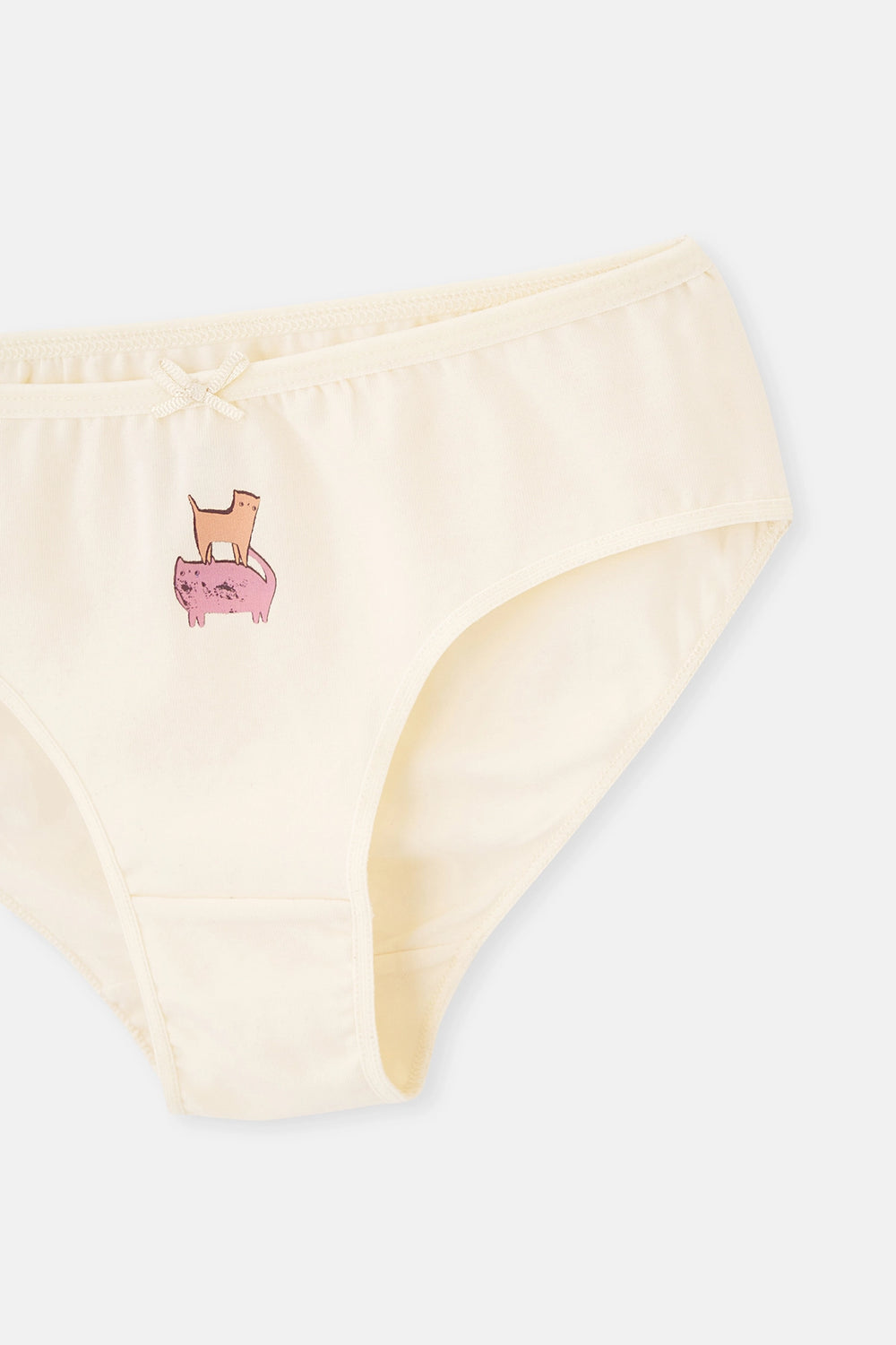 Multicolor 3'Lü Baskılı Kız Çocuk Pamuklu Slıp