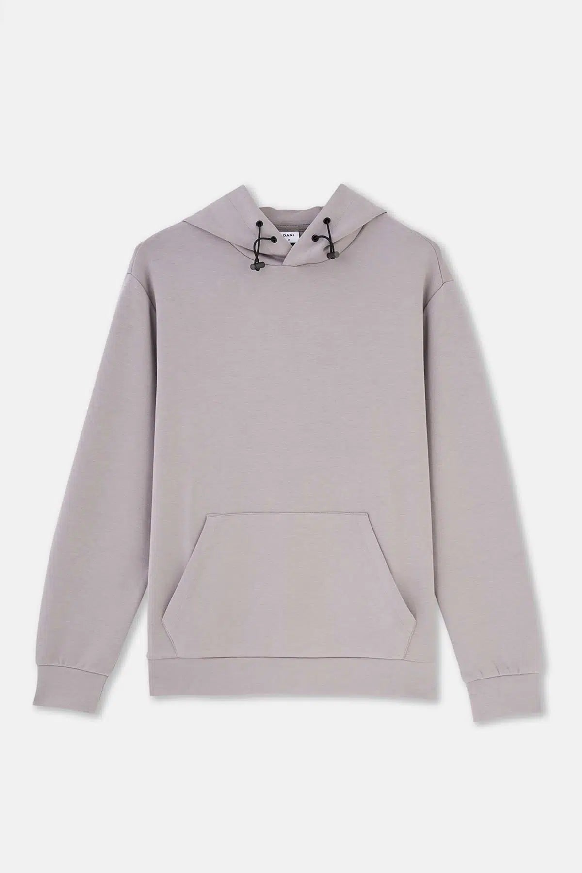 Gri Kapüşonlu Uzun Kollu Sweatshırt