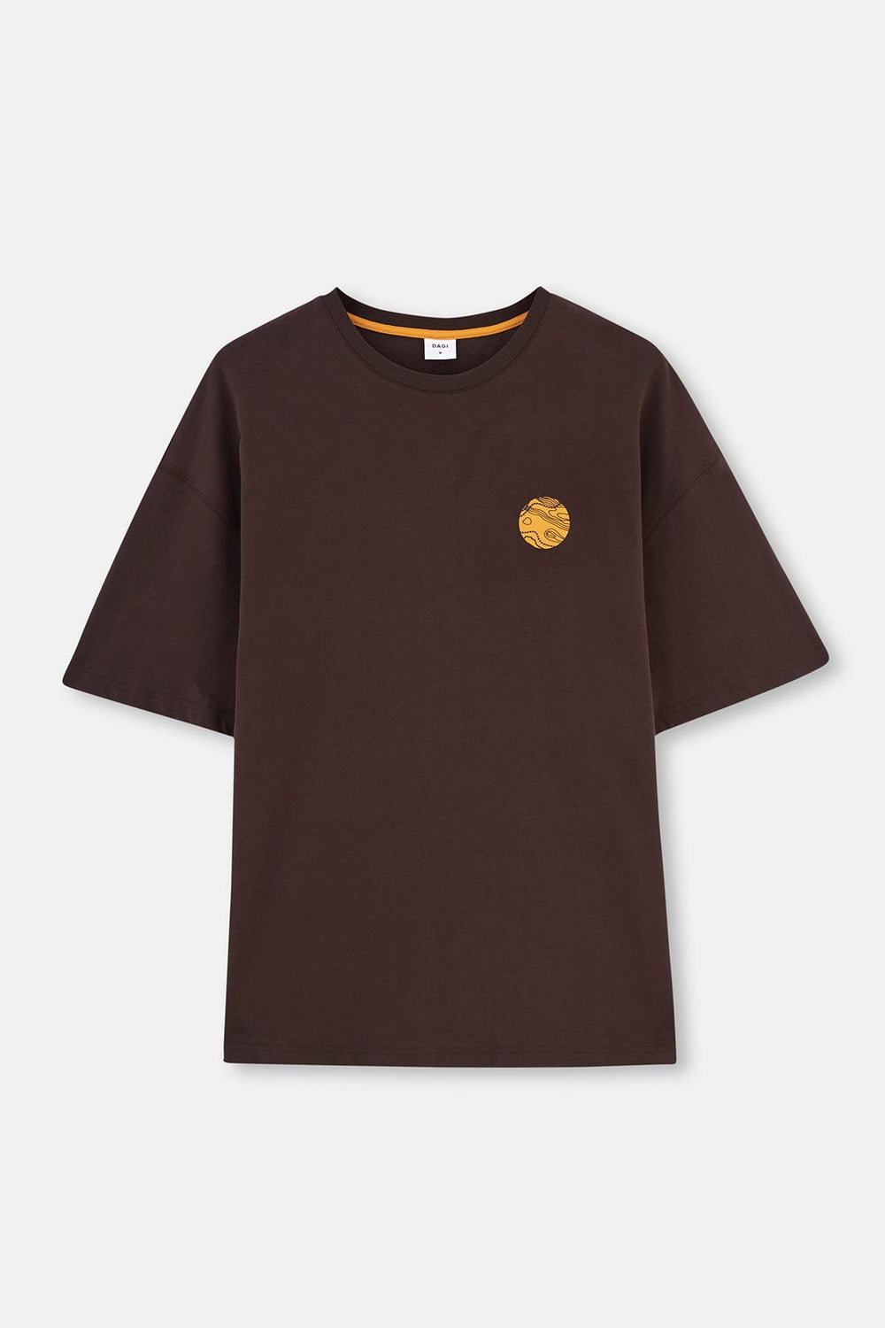 Koyu Kahve Dagi Active Sırt Baskı Detaylı T-Shirt