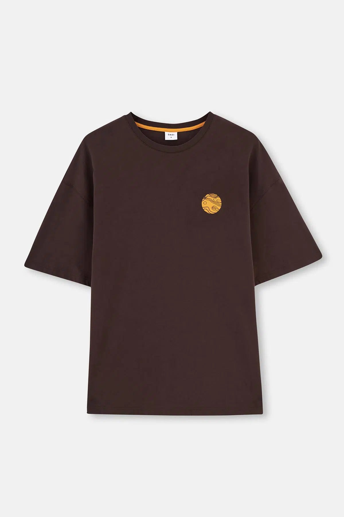 Koyu Kahve Dagi Active Sırt Baskı Detaylı T-Shirt