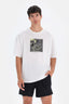 Kırık Beyaz Dagi Active Kırık Ön Baskı Detaylı Pamuk T-Shirt