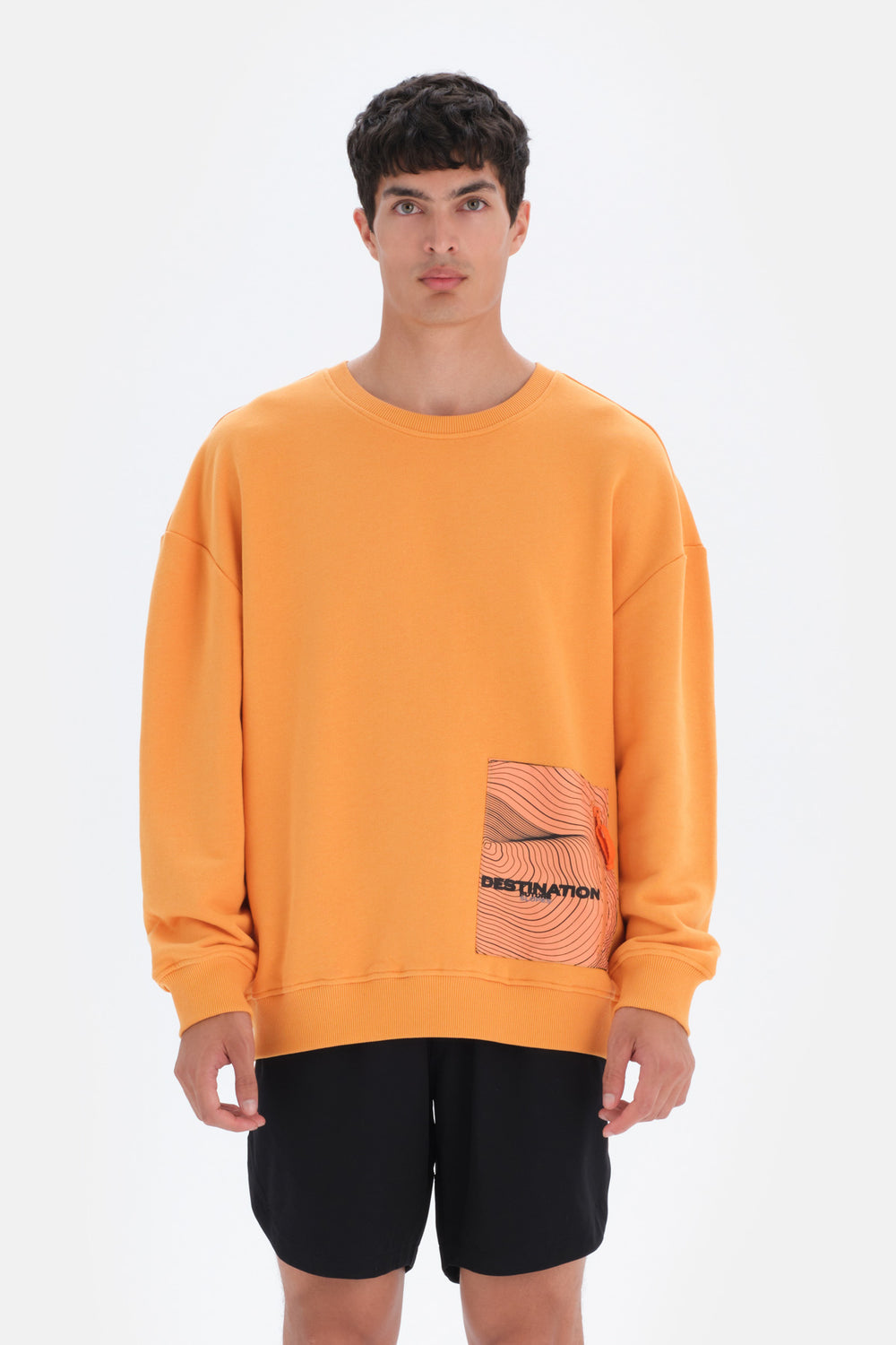 Turuncu Dagi Active Cep Detaylı Sweatshirt