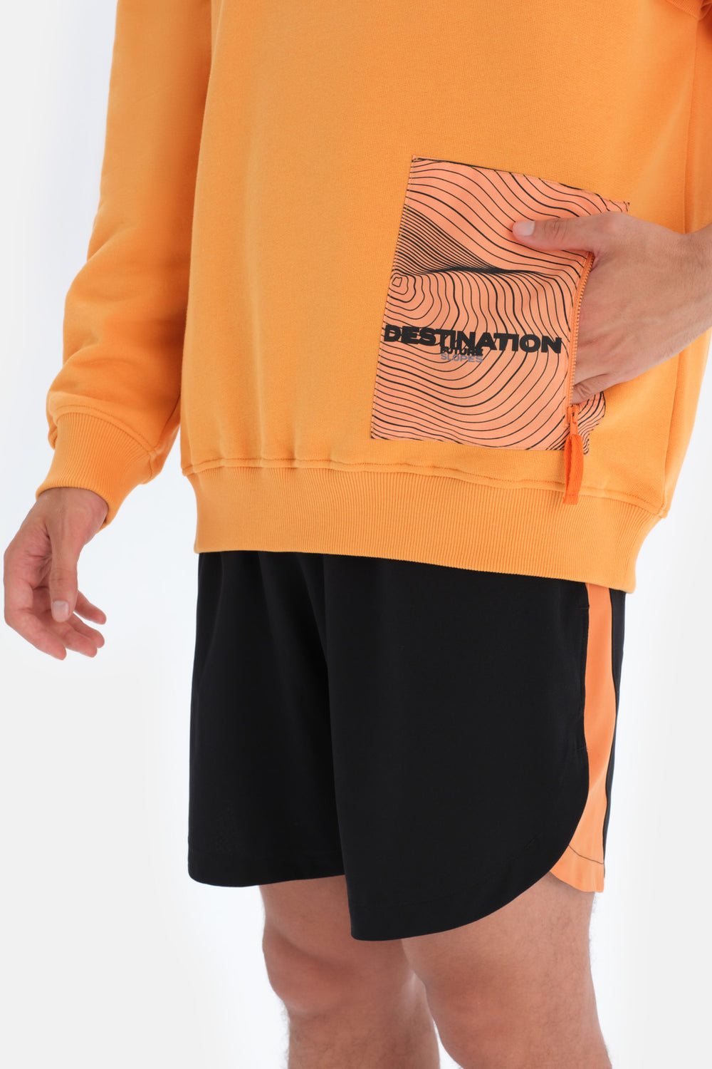 Turuncu Dagi Active Cep Detaylı Sweatshirt