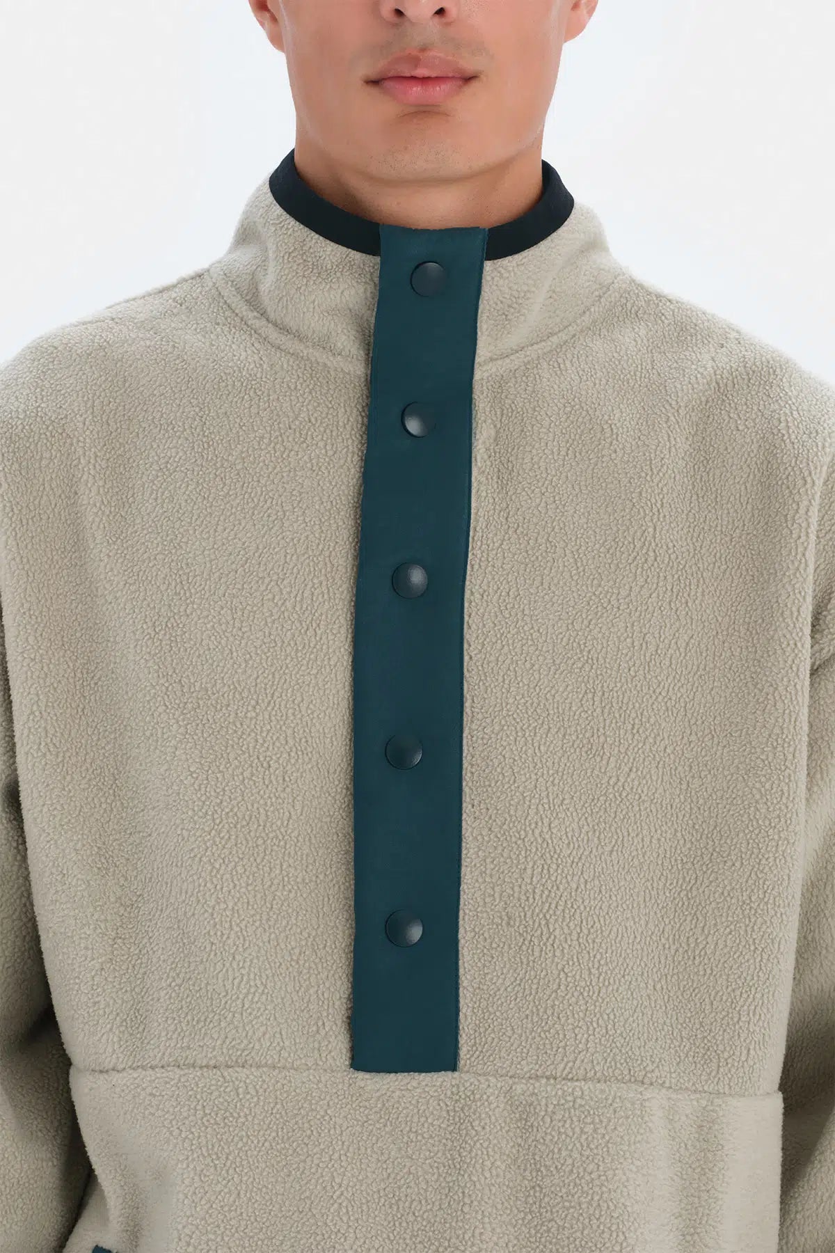 Taş Dagi Active Çıtçıt Yaka Polar Sweatshirt