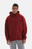Bordo Cep Detaylı Kapüşonlu Sweatshirt